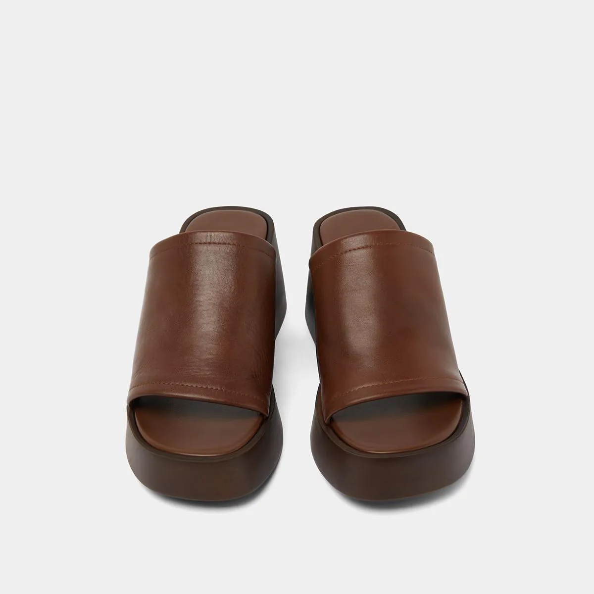 Mules Eugene Cuir Marron-Fonce - Image 7
