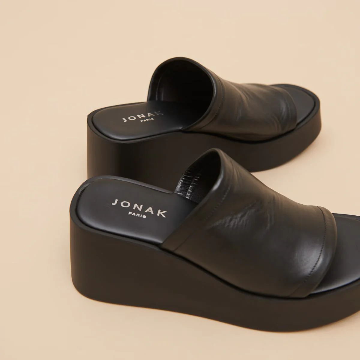 Mules Eugene Cuir Noir - Image 5