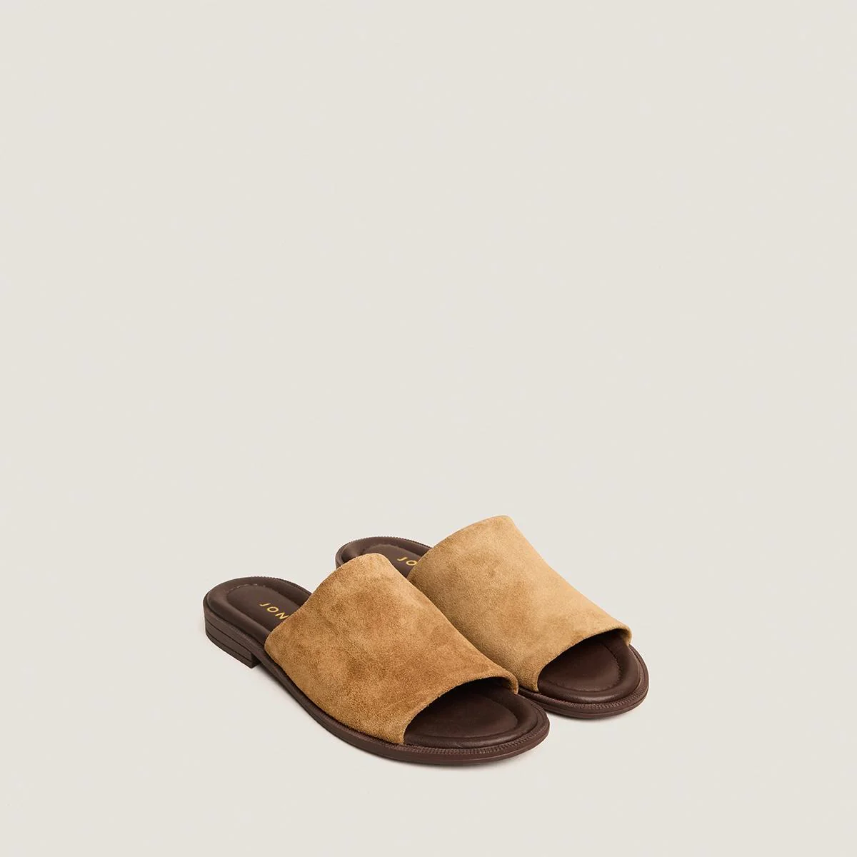 Women Mules Genuine Full-Grain Calf Leather - Tabac - Image 2