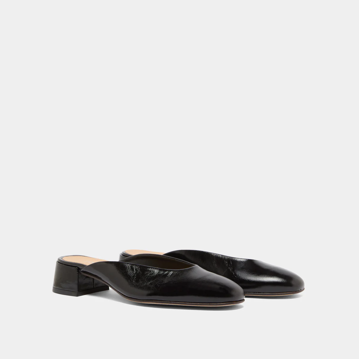 Women Mules Vernis Patent Leather Premium Luxury - Noir - Image 4