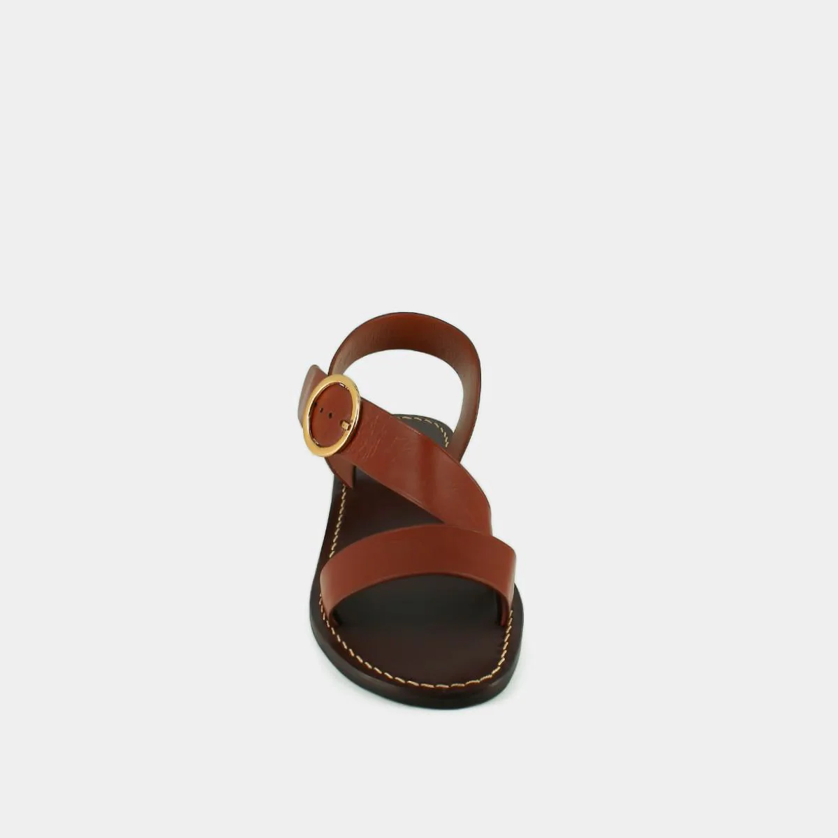 Plagettes Welbi Cuir Cognac - Image 3