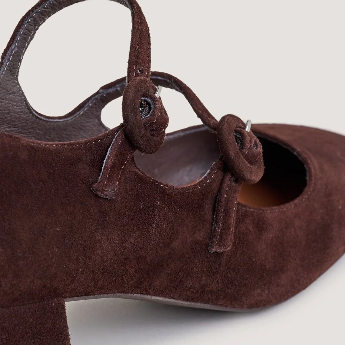 Salomes/babies Delou Velours Marron - Image 3