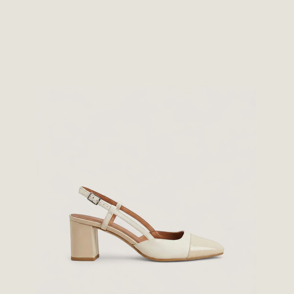 Women's Shoes Dhapop Vernis Patent Leather - -----------------------------------------------------------------------------------Ecru Ecru-Ecru - Image 2