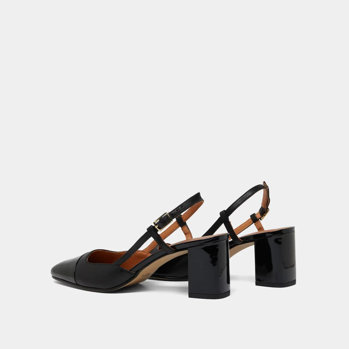 Salomes/babies Dhapop Vernis/cuir Noir-noir - Image 6