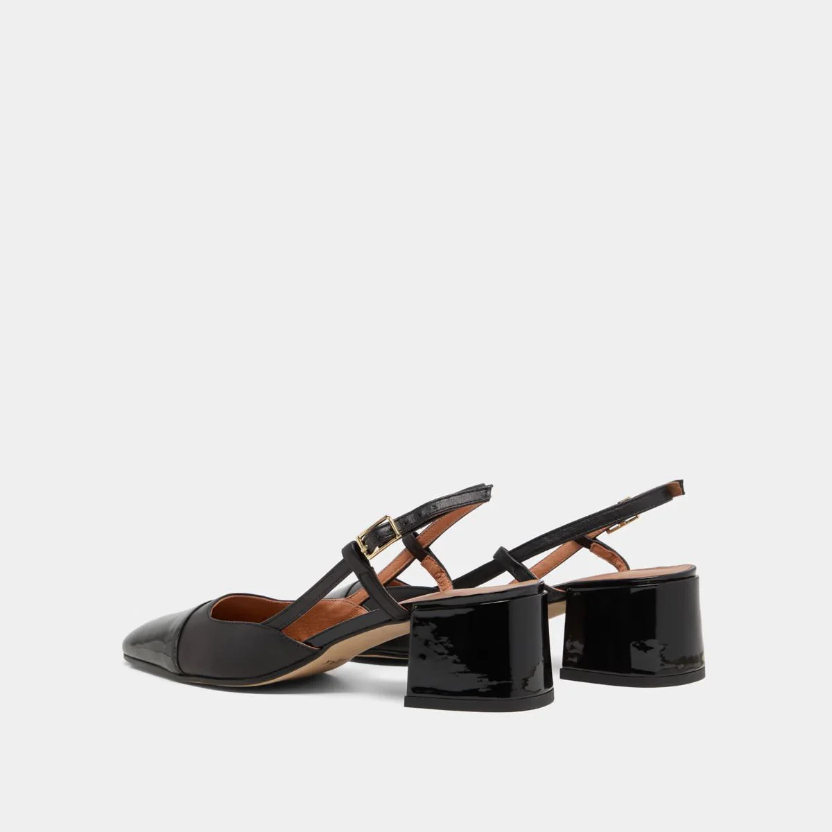Salomes/babies Dhapopy Vernis/cuir Noir-noir - Image 6