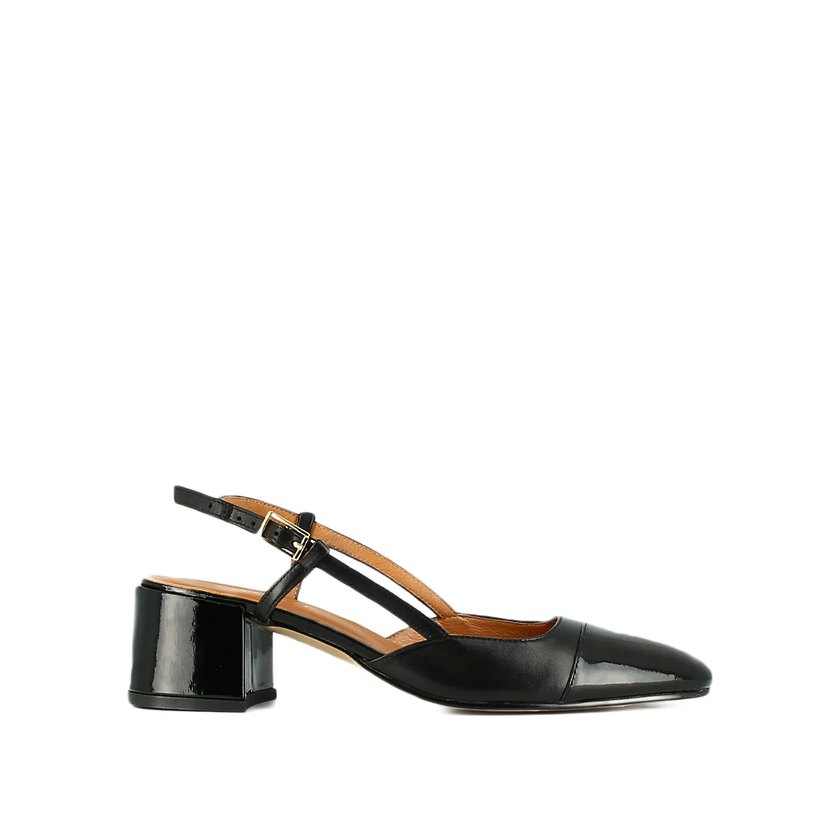 Salomes/babies Dhapopy Vernis/cuir Noir-noir - Image 9