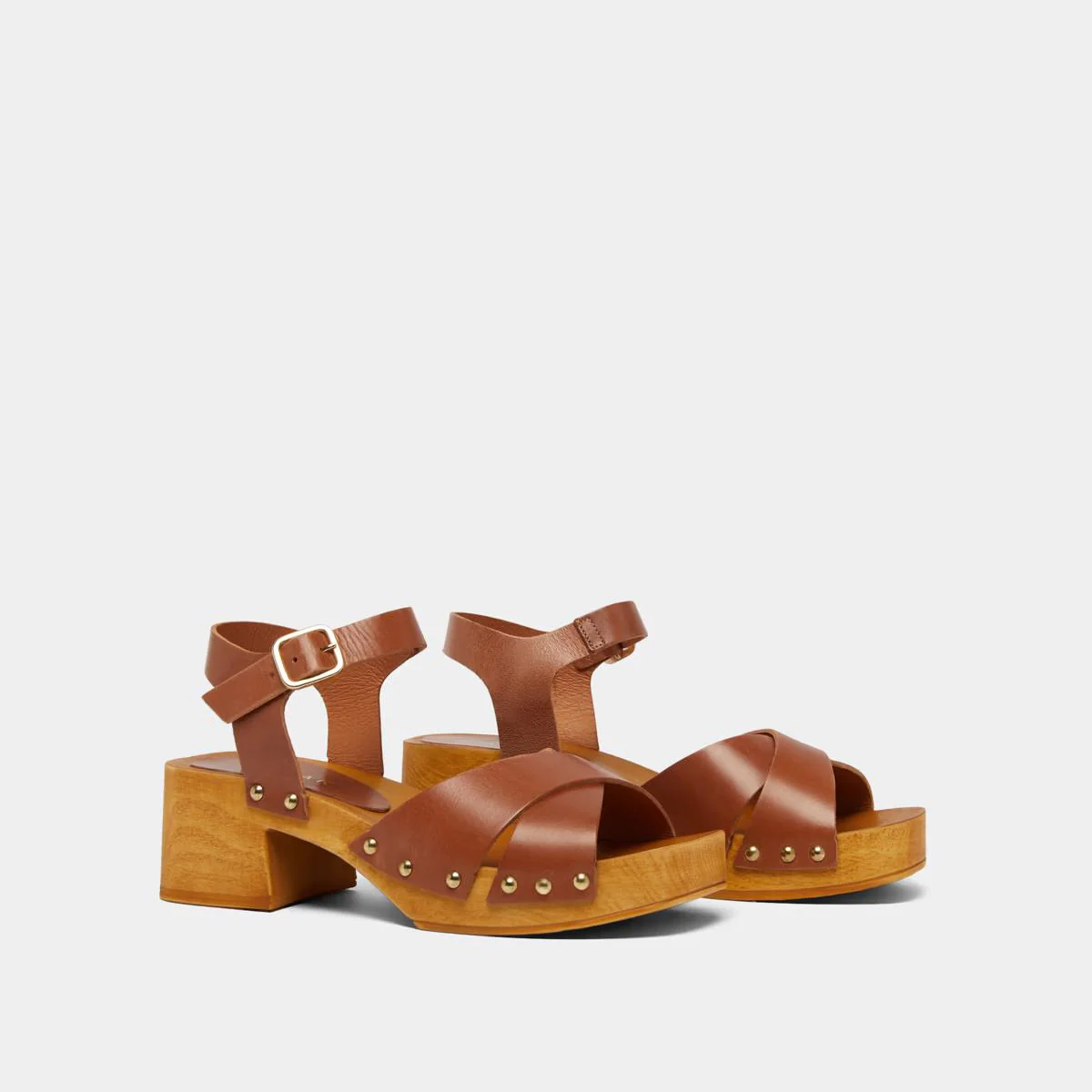 Sandal Mae Bis Cuir Cognac - Image 4