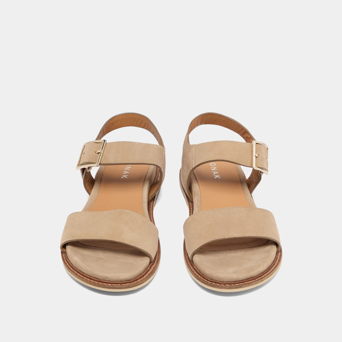 Women's Sandals Velour Fabric Premium Soft Touch - Beige - Image 7