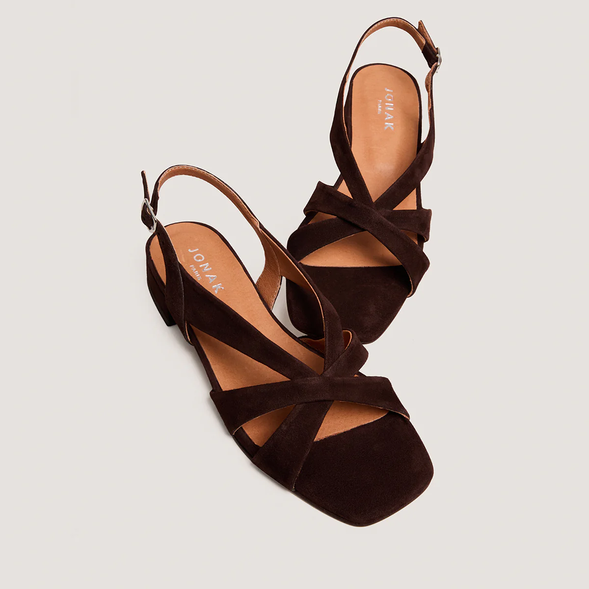 Sandales Alphonse Velours Marron - Image 4