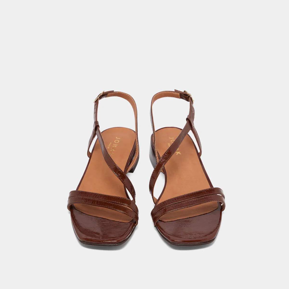 Sandales Anaya Cuir Brillant Marron - Image 8
