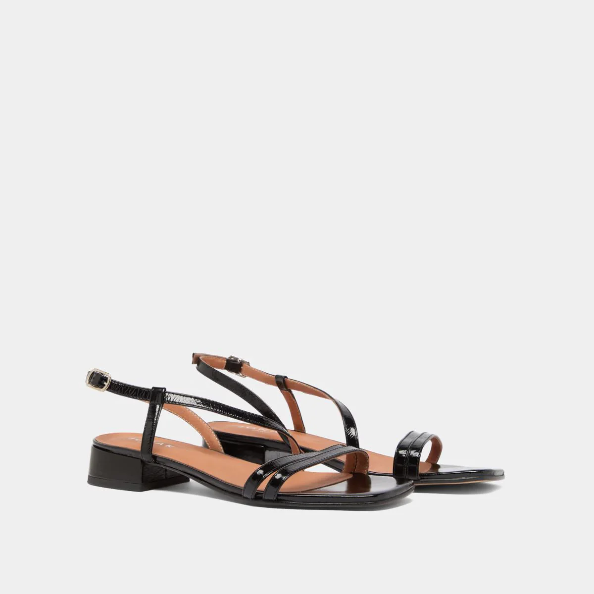 Sandales Anaya Cuir Brillant Noir - Image 4