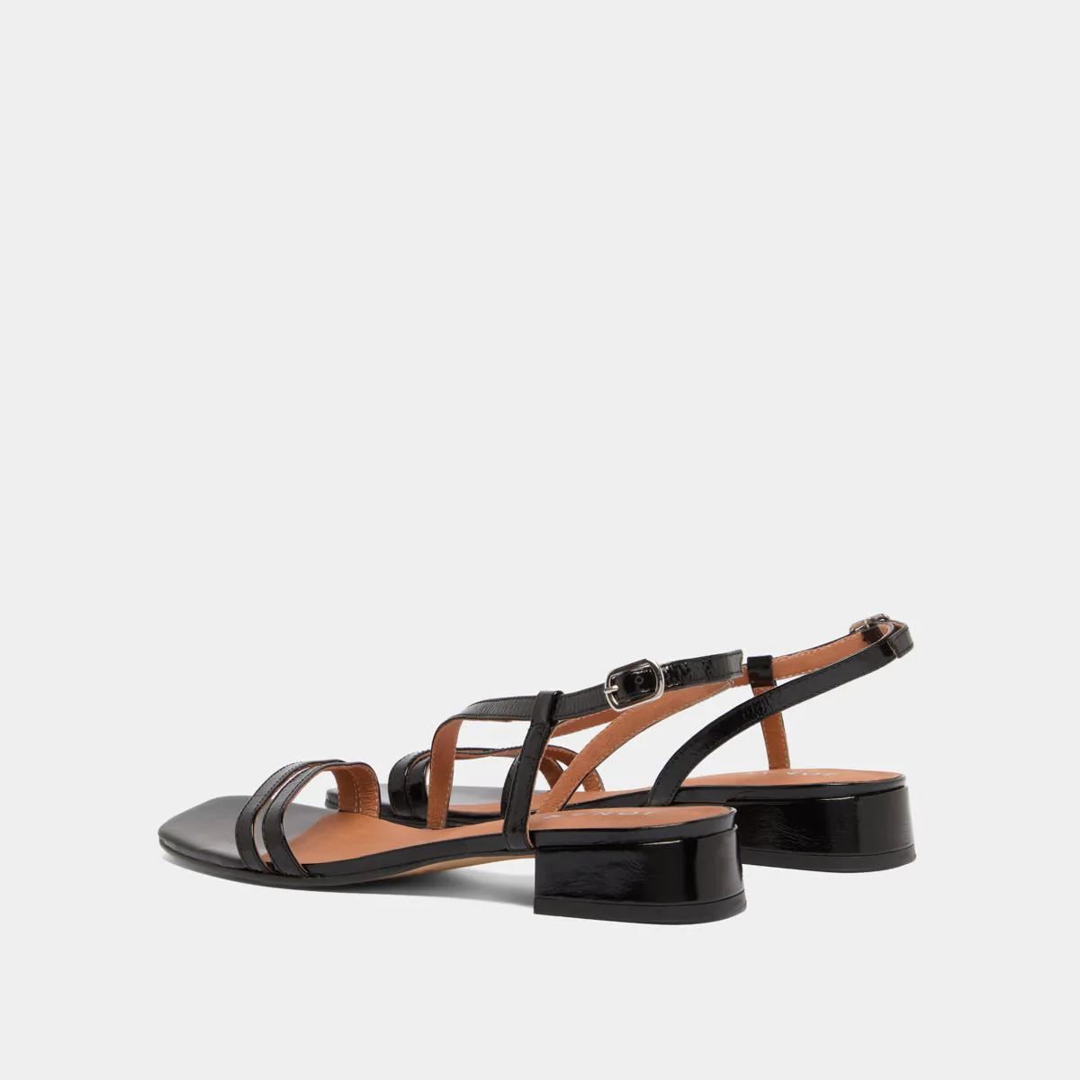 Sandales Anaya Cuir Brillant Noir - Image 6