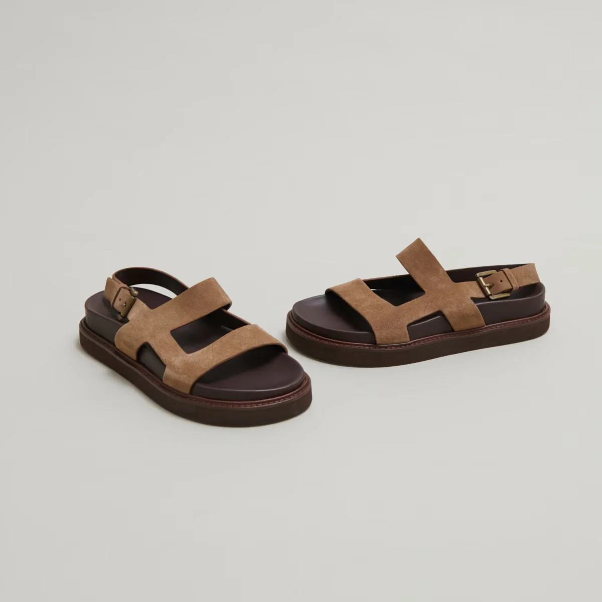 Sandales Lagune Croute Taupe