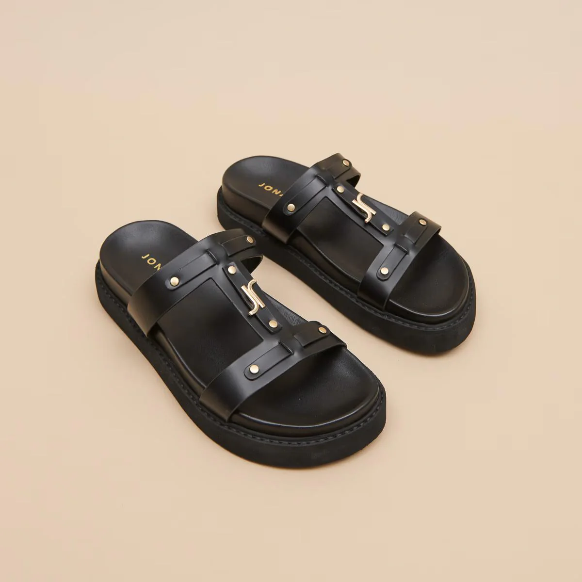 Sandales Luana Cuir Glace Noir - Image 5