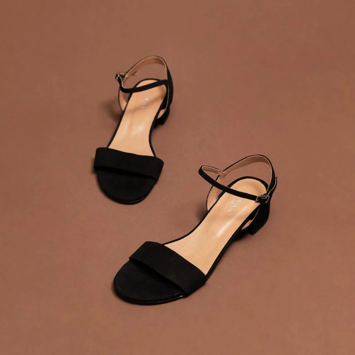 Sandales Via Bis Velours Noir - Image 3