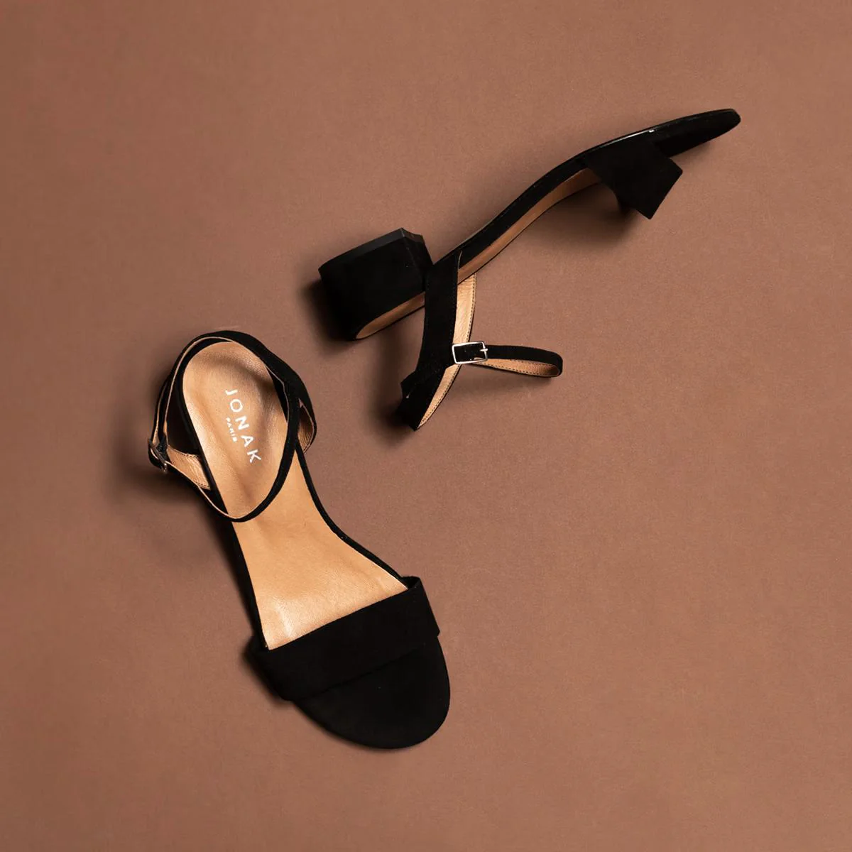 Sandales Via Bis Velours Noir - Image 5