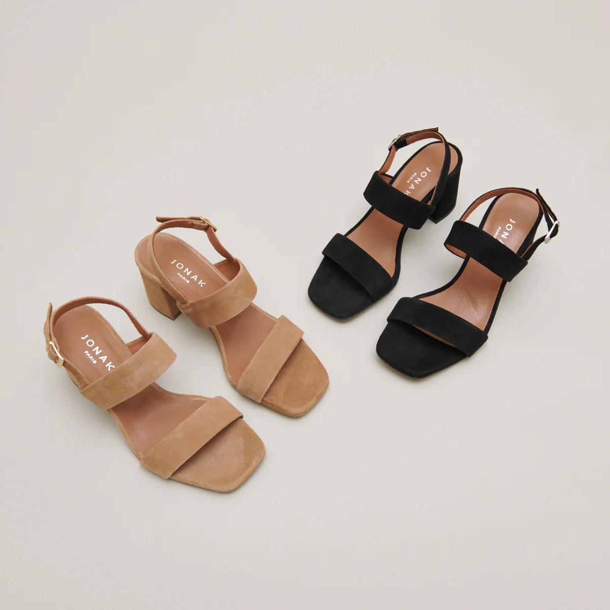 Sandales Vico Velours Camel - Image 7