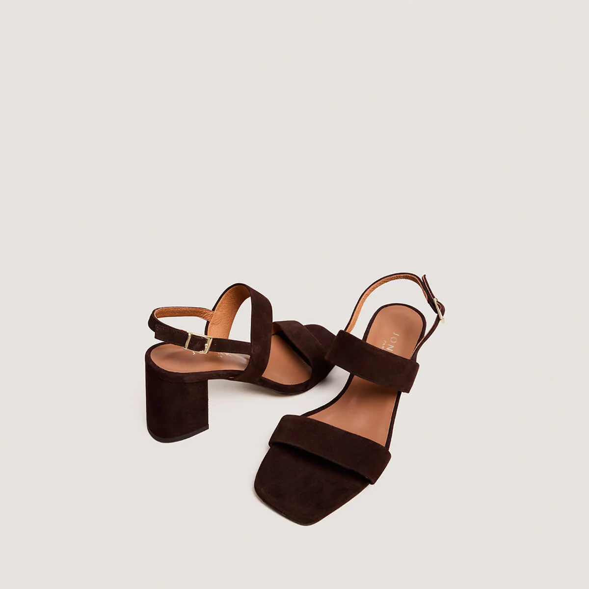 Sandales Vico Velours Marron