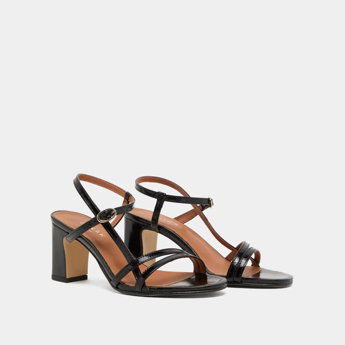 Sandales Vicomte Cuir Brillan Noir - Image 4