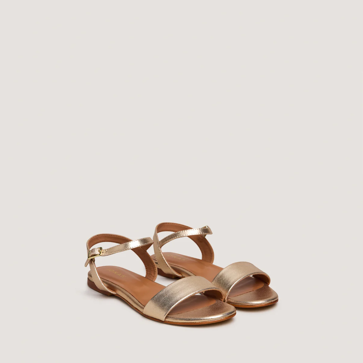 Sandales Wagram Cuir Metallis Or - Image 2