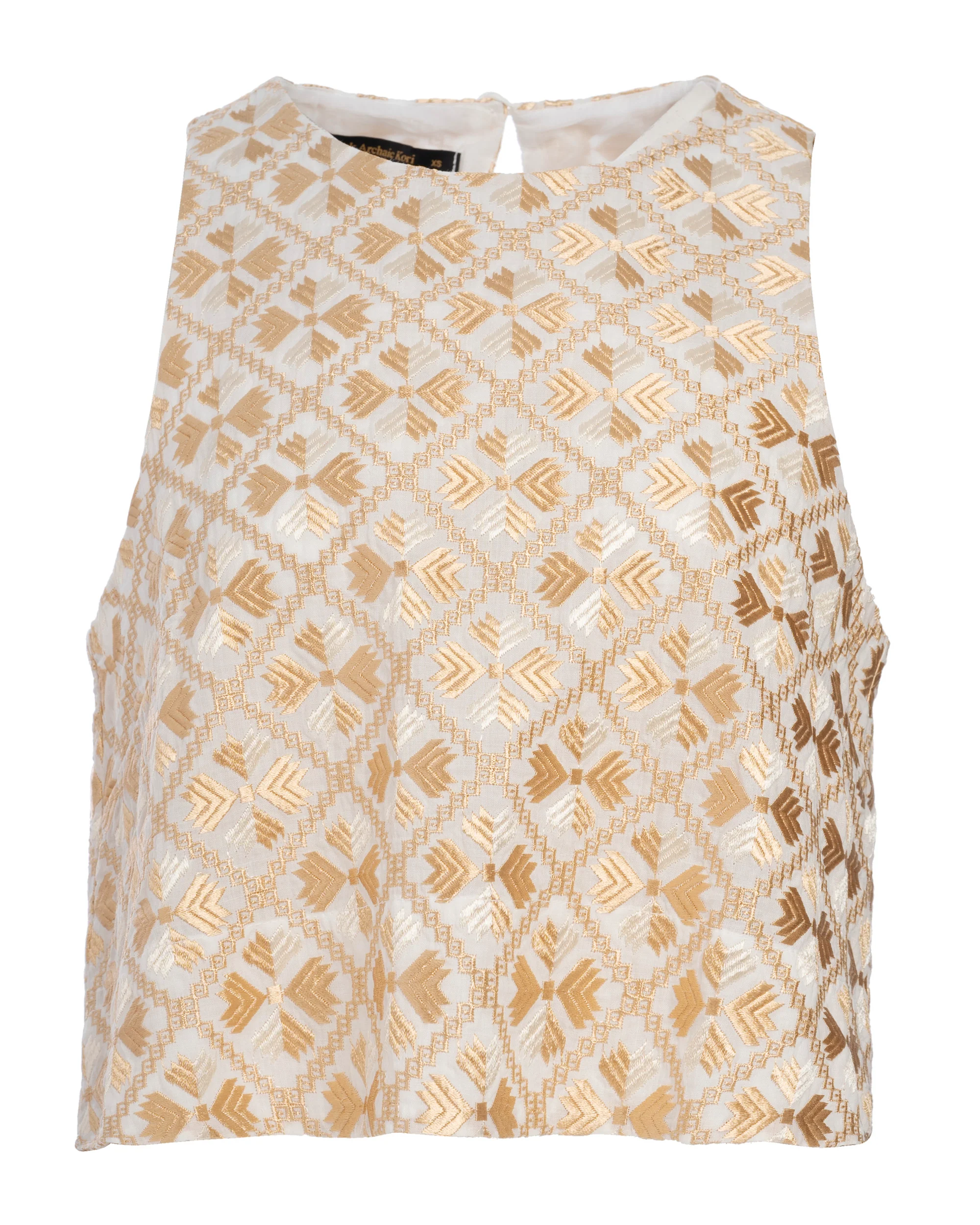 Blouse 4064164 White-Gold-Cham
