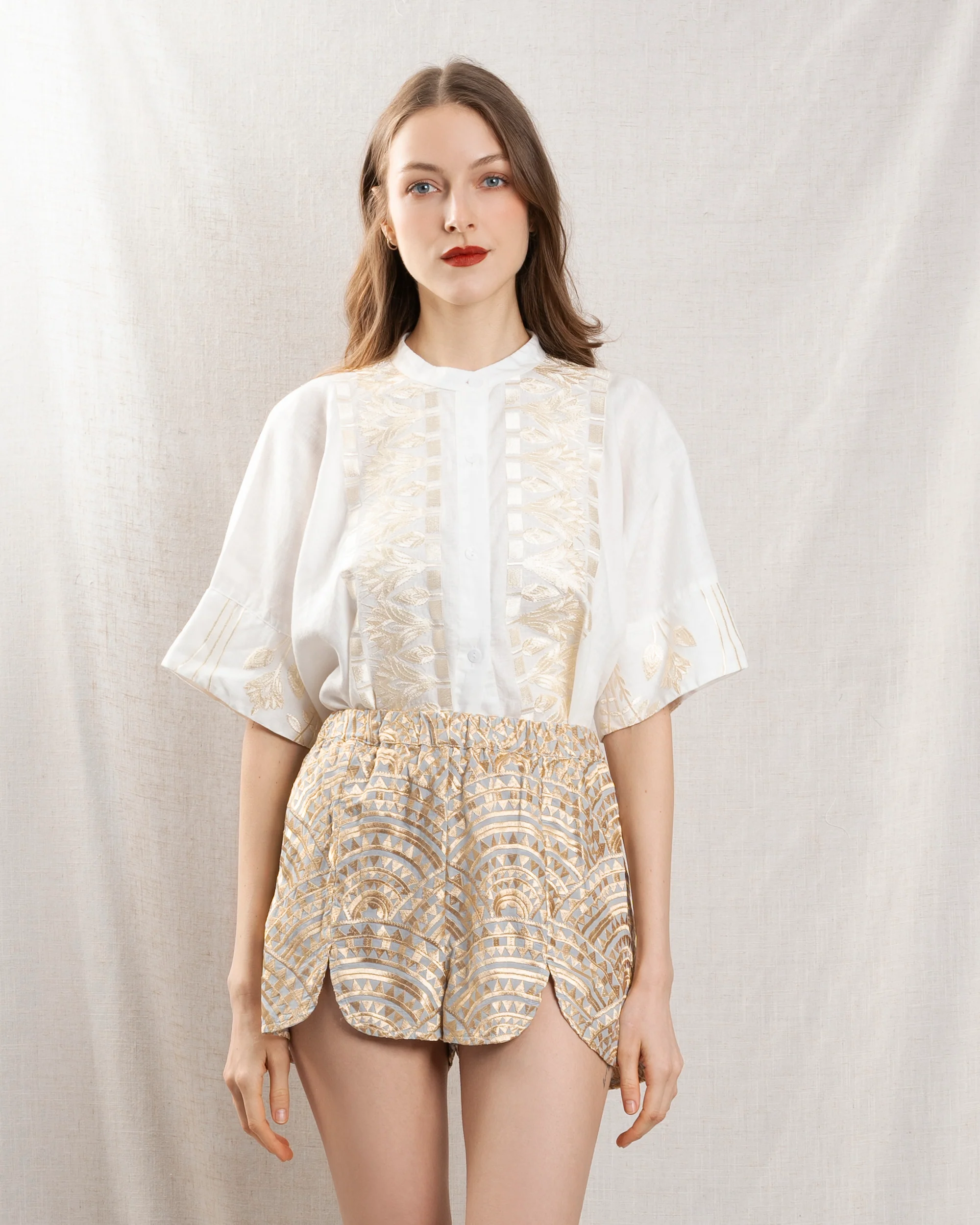 Shirt 2075047 White-Champagne - Image 4