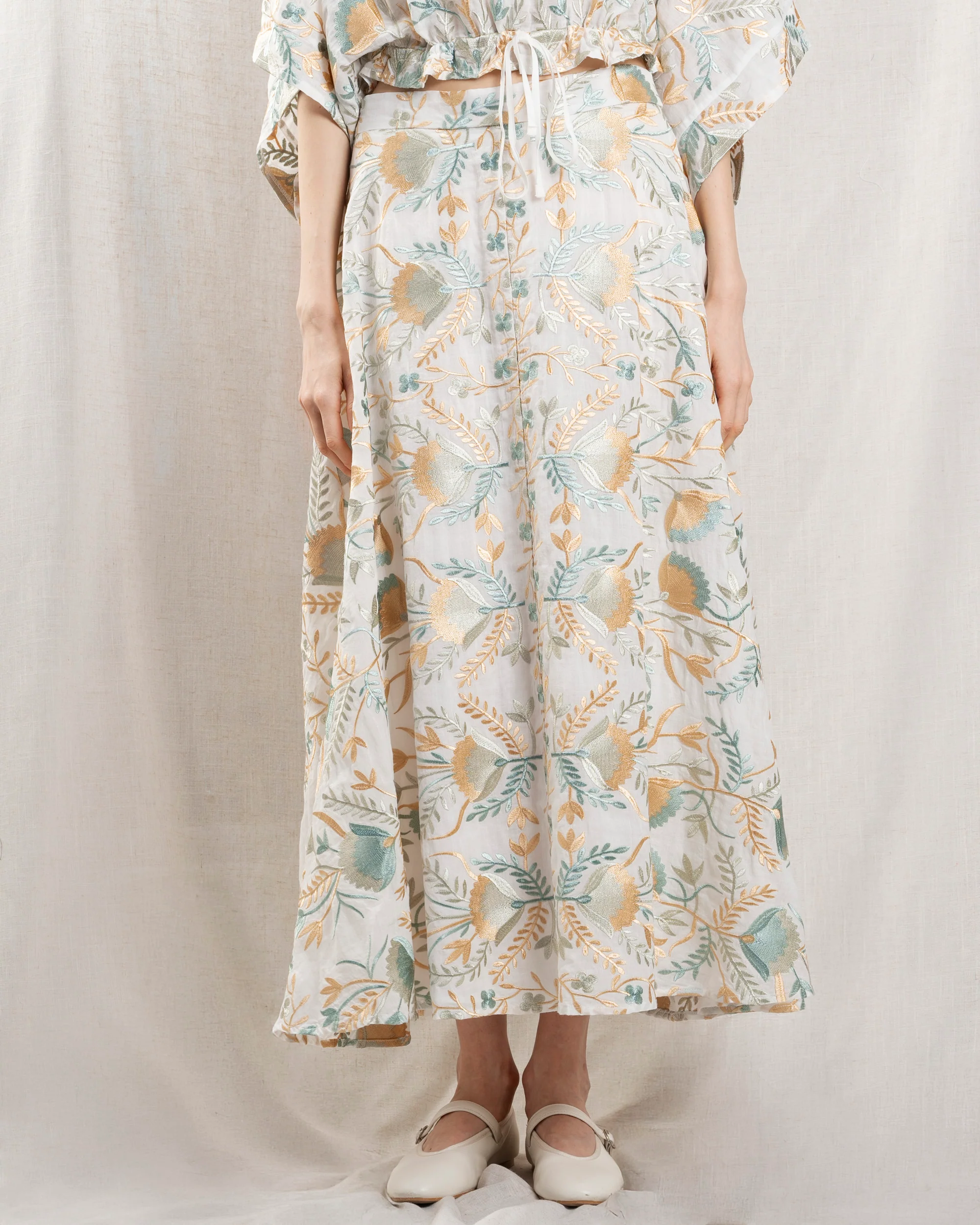 Skirt 4052014 White-Multi-Gre - Image 2