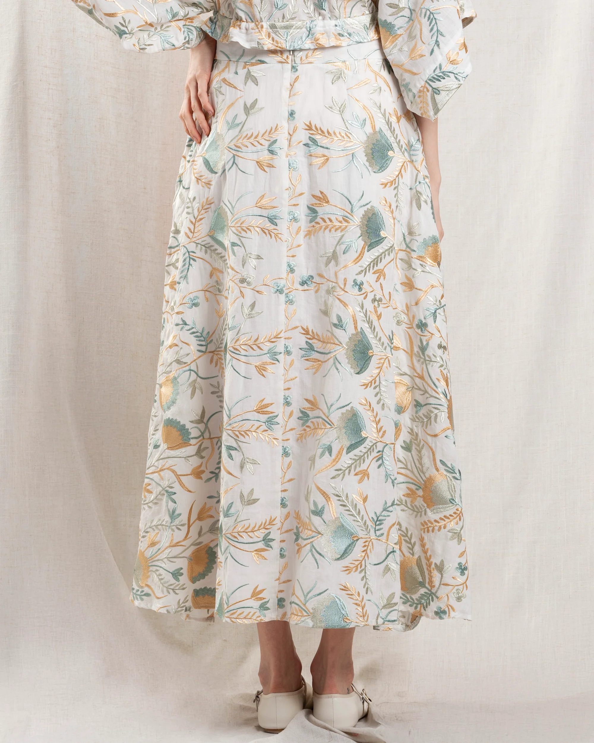 Skirt 4052014 White-Multi-Gre - Image 3