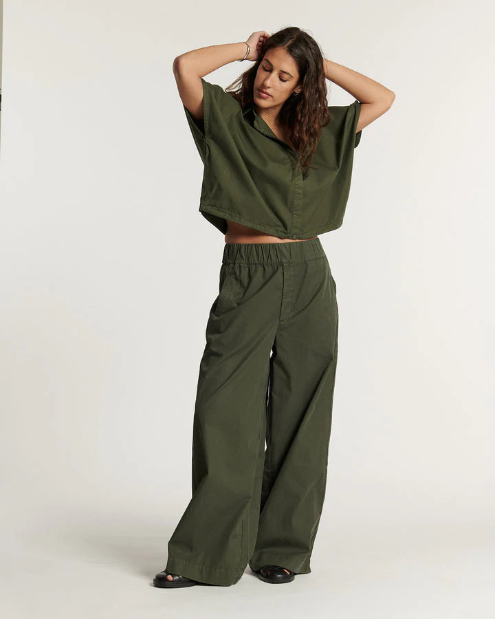 Blouse Deva Popeline Khaki - Image 3