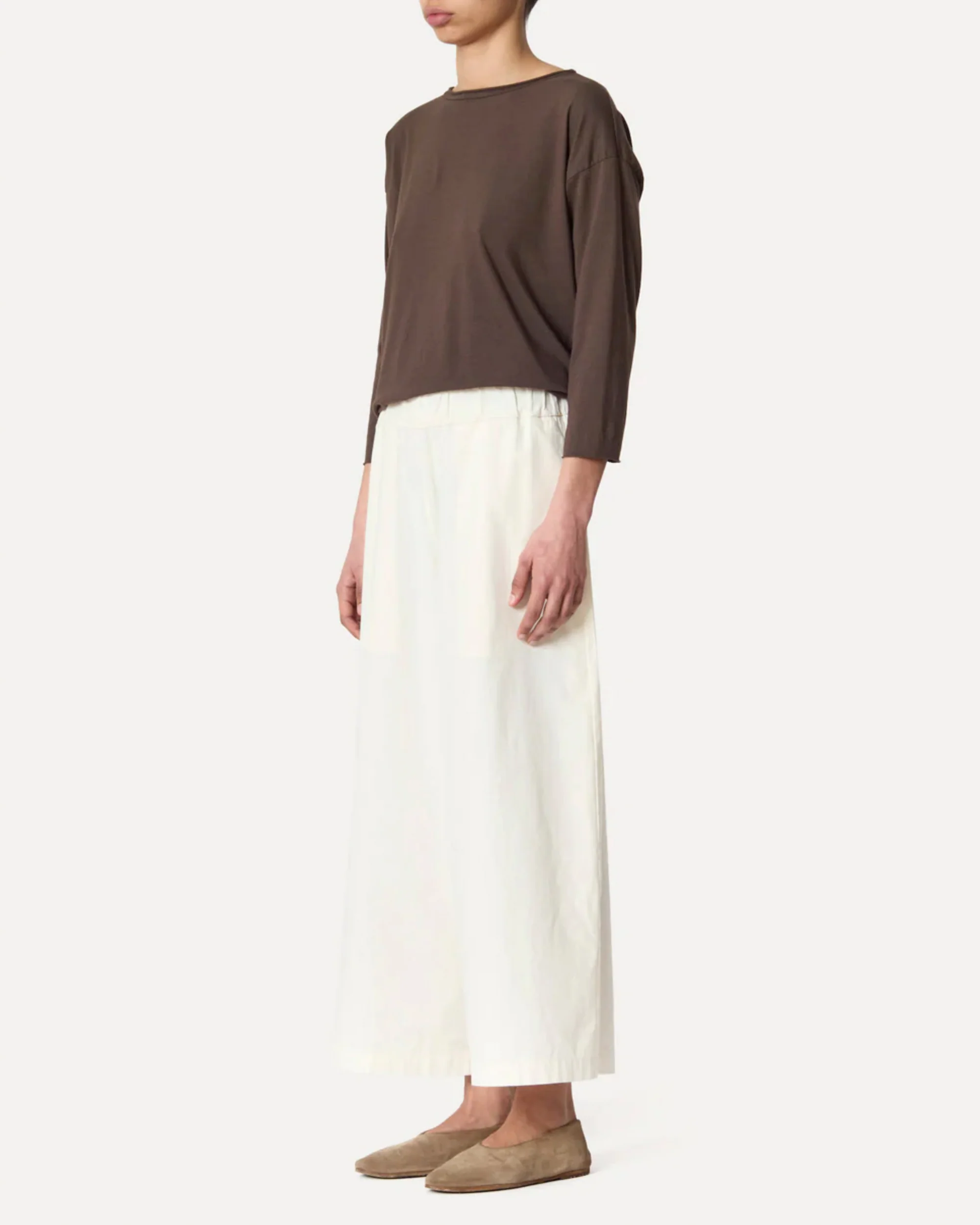 Women’s Pants 100% Cotton Poplin Lightweight - Ivory Avorio - Image 3