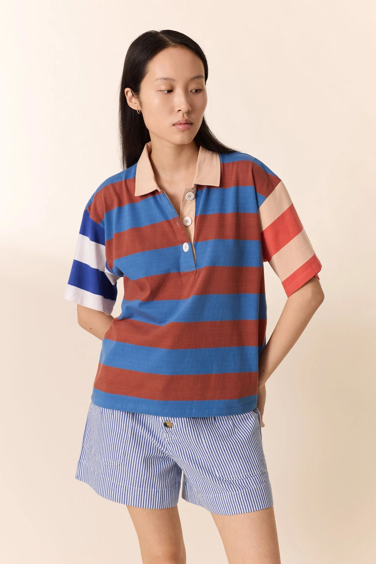 Tshirt Salty Ji01 Strp Multi - Image 3