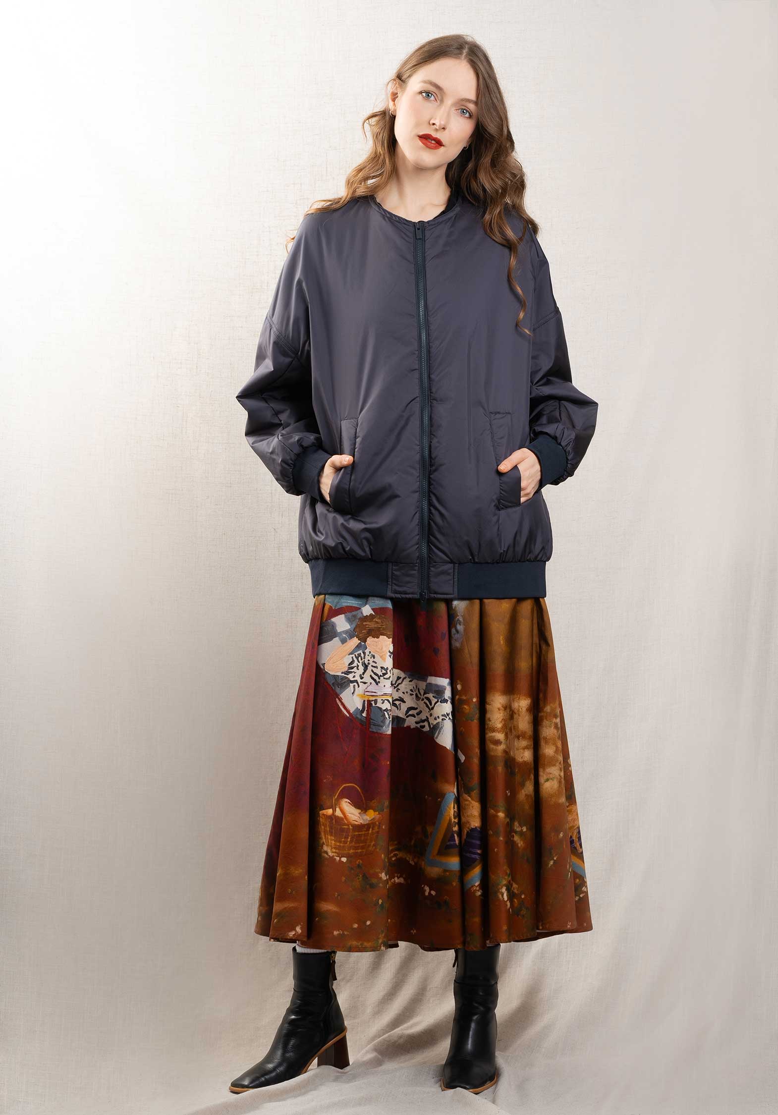 Coat Giovanna Dark-Navy - Image 4