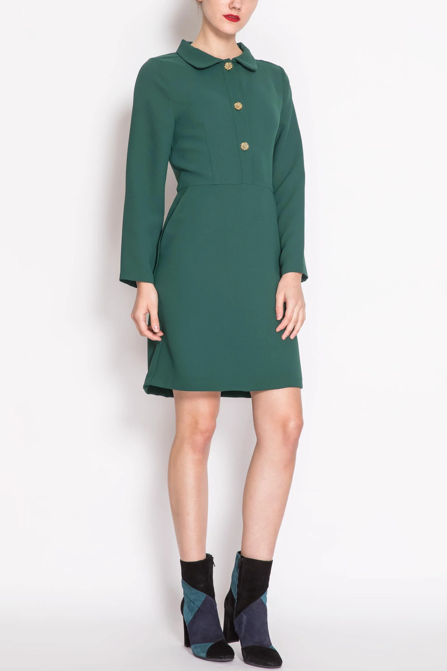 Long-sleeved Fitted Dress