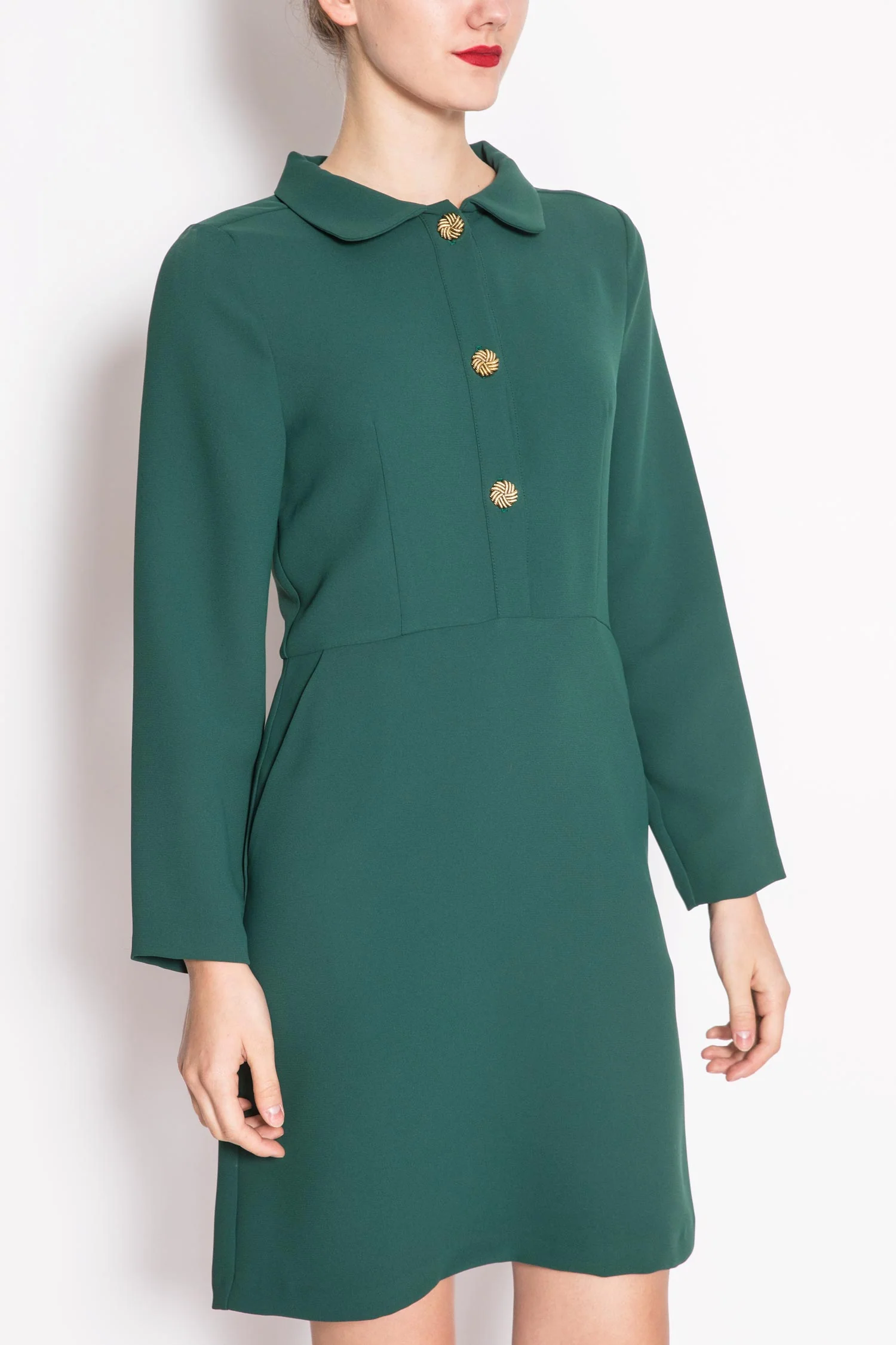 Long-sleeved Fitted Dress - Image 4
