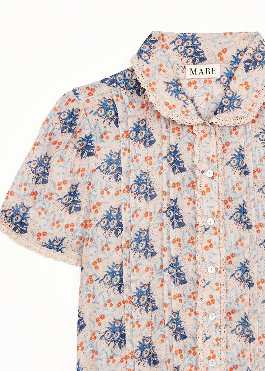 Blouse Aster Col Ss Top Multi - Image 4