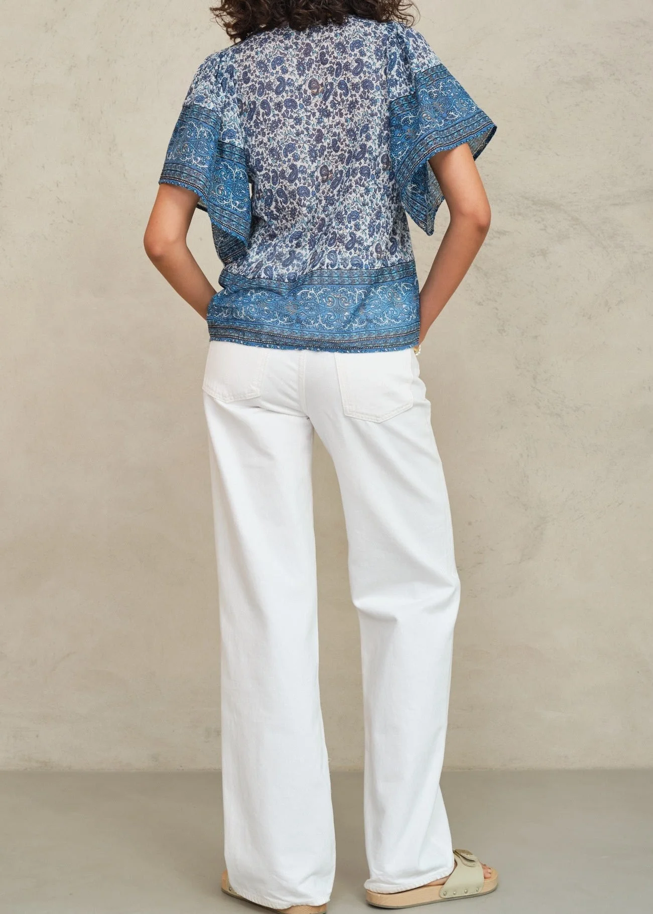 Blouse Esti Ss Top Blue - Image 2