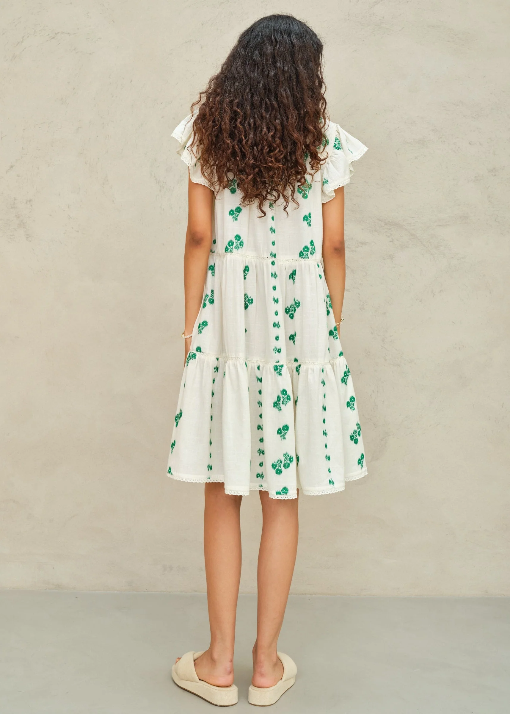 Dress Iris Frill S Dre Green - Image 2