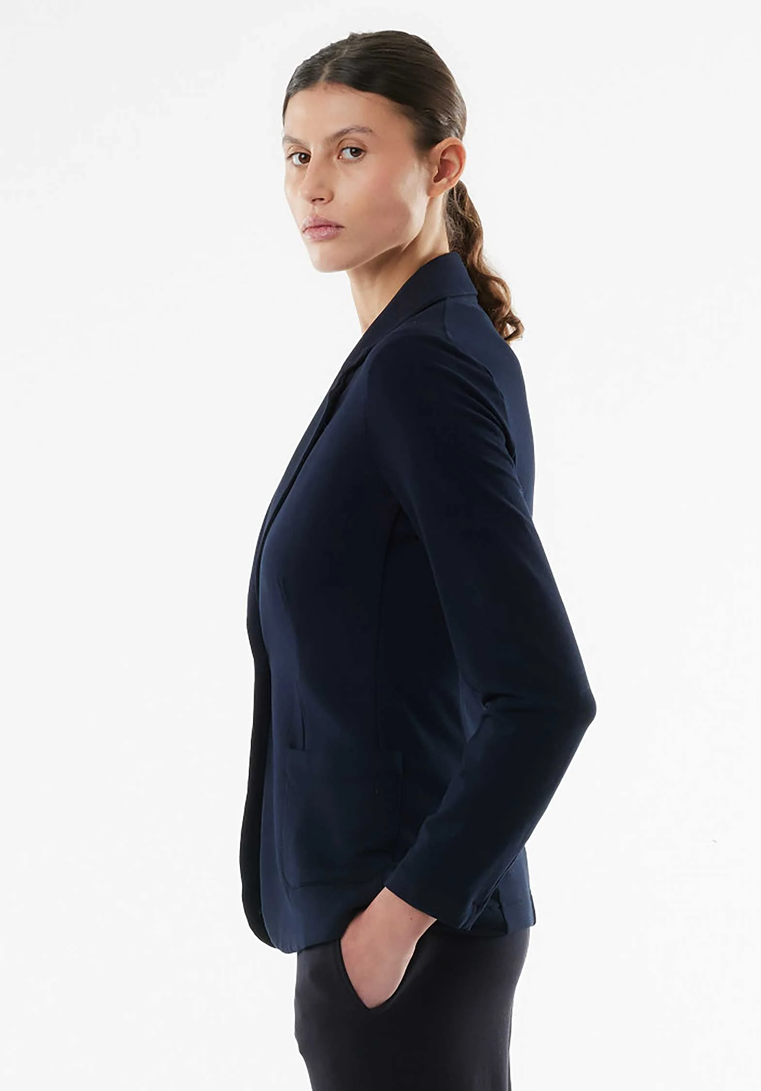Jacket 003-fve046 Navy - Image 2