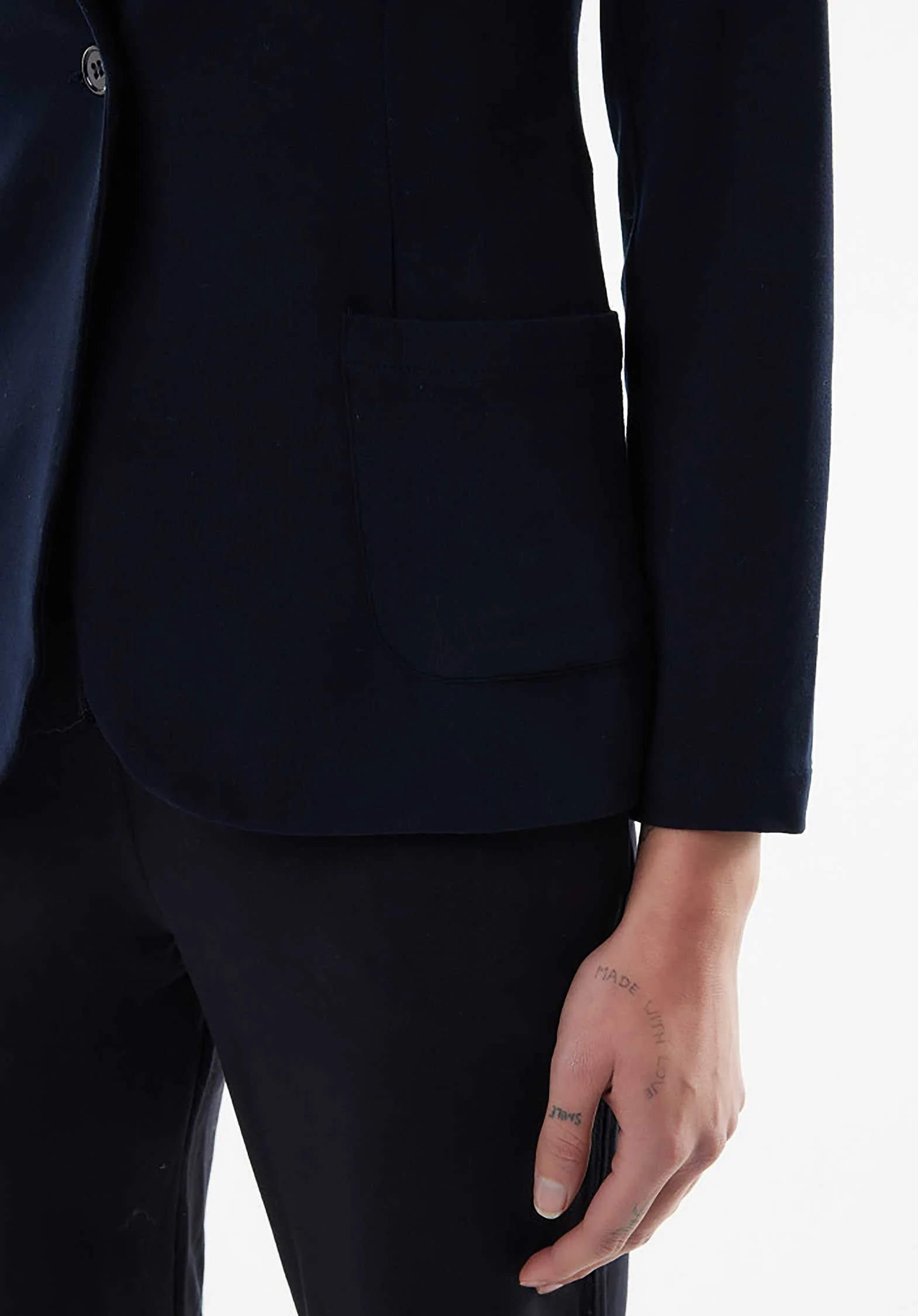 Jacket 003-fve046 Navy - Image 4