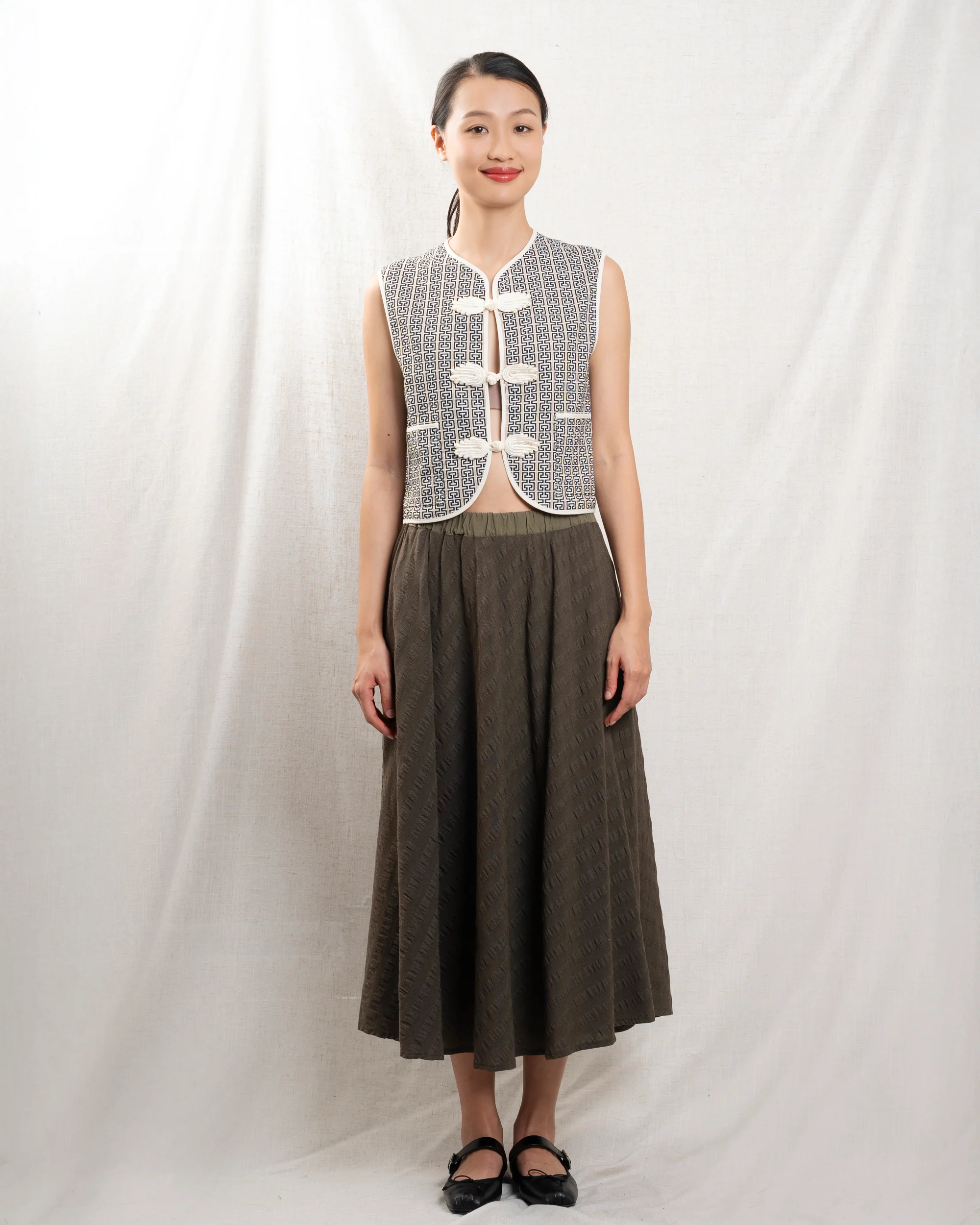 Gilet Vienna Vest Beige-Maze - Image 5