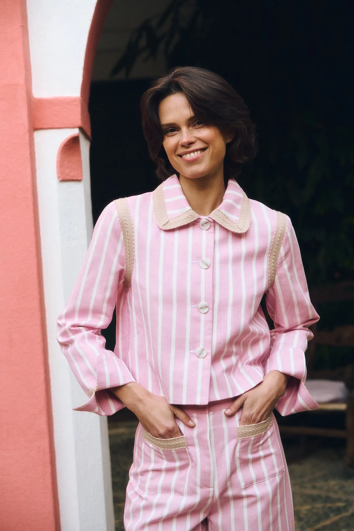 Jacket Clover Jacket Pink-Stripes - Image 4