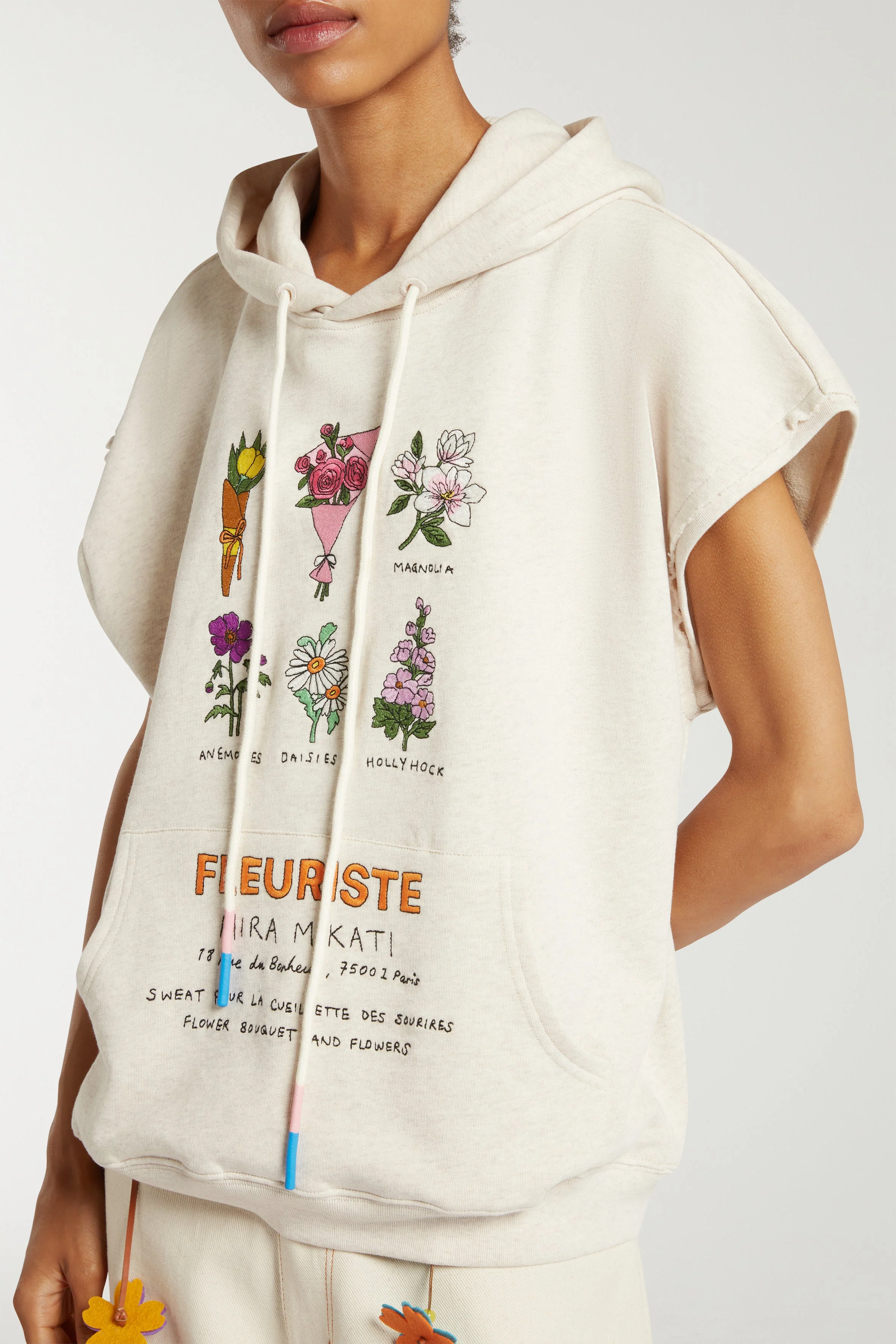 Hoodie Hde008a Oatmeal-Melange - Image 4