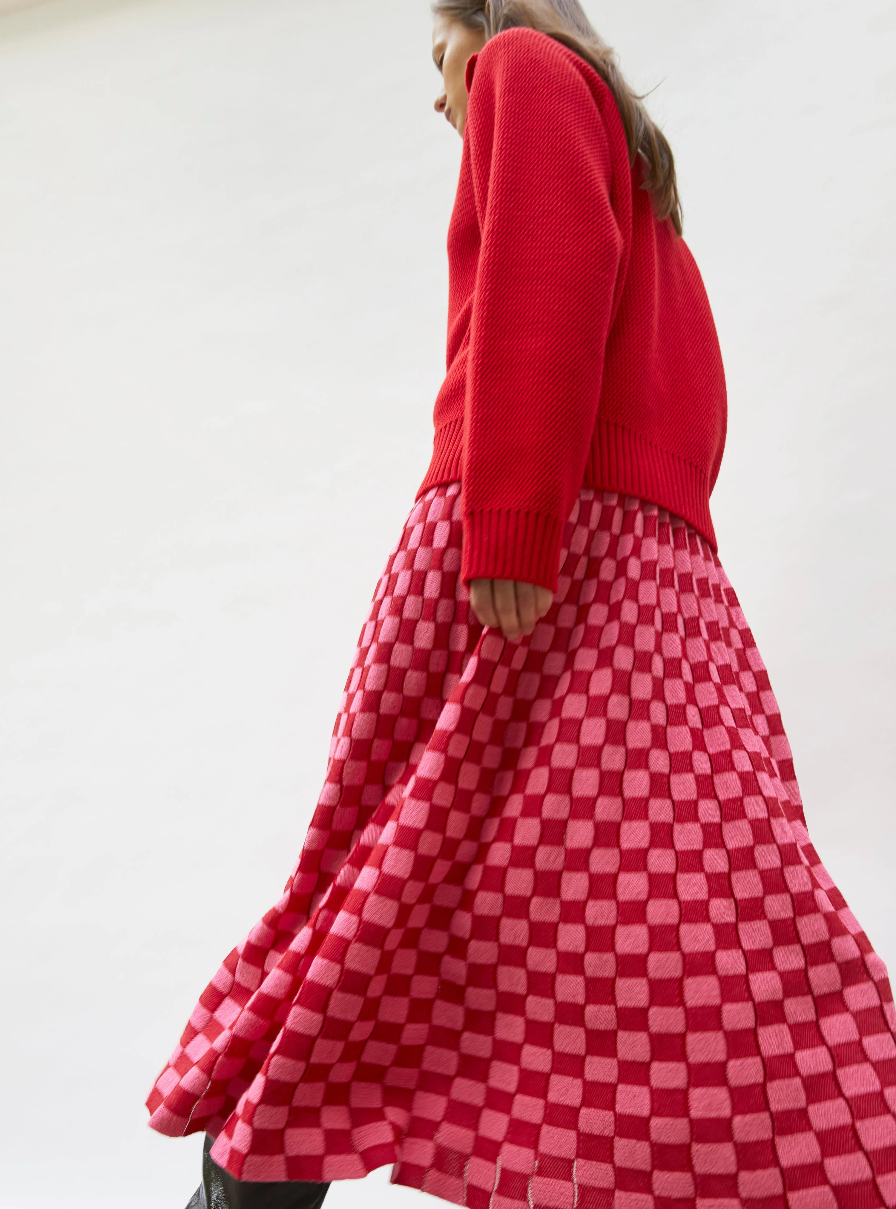 Skirt Delicate Neon-Pink-Bright-Red - Image 4