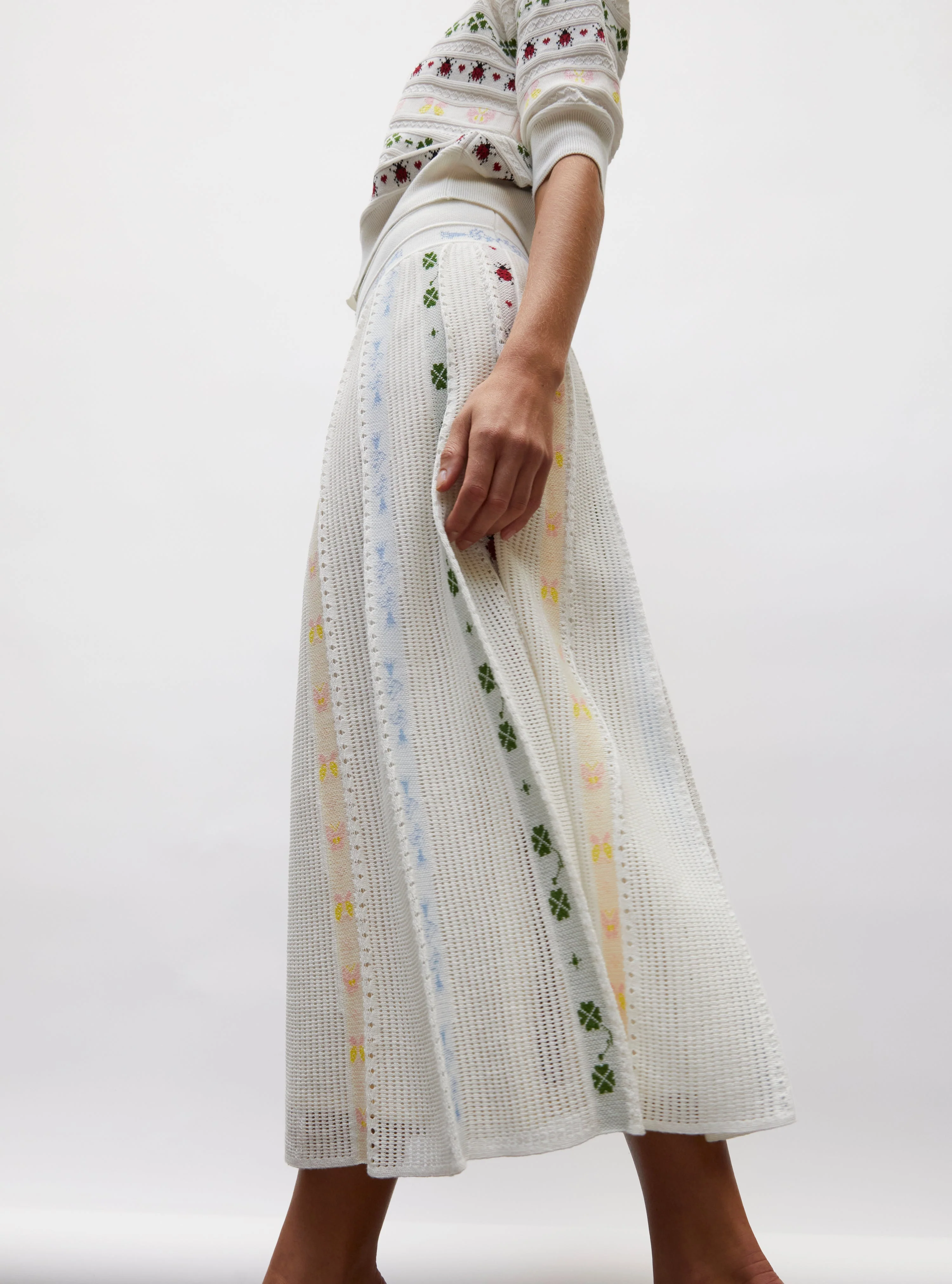 Skirt Esperance Milk-Multi - Image 5
