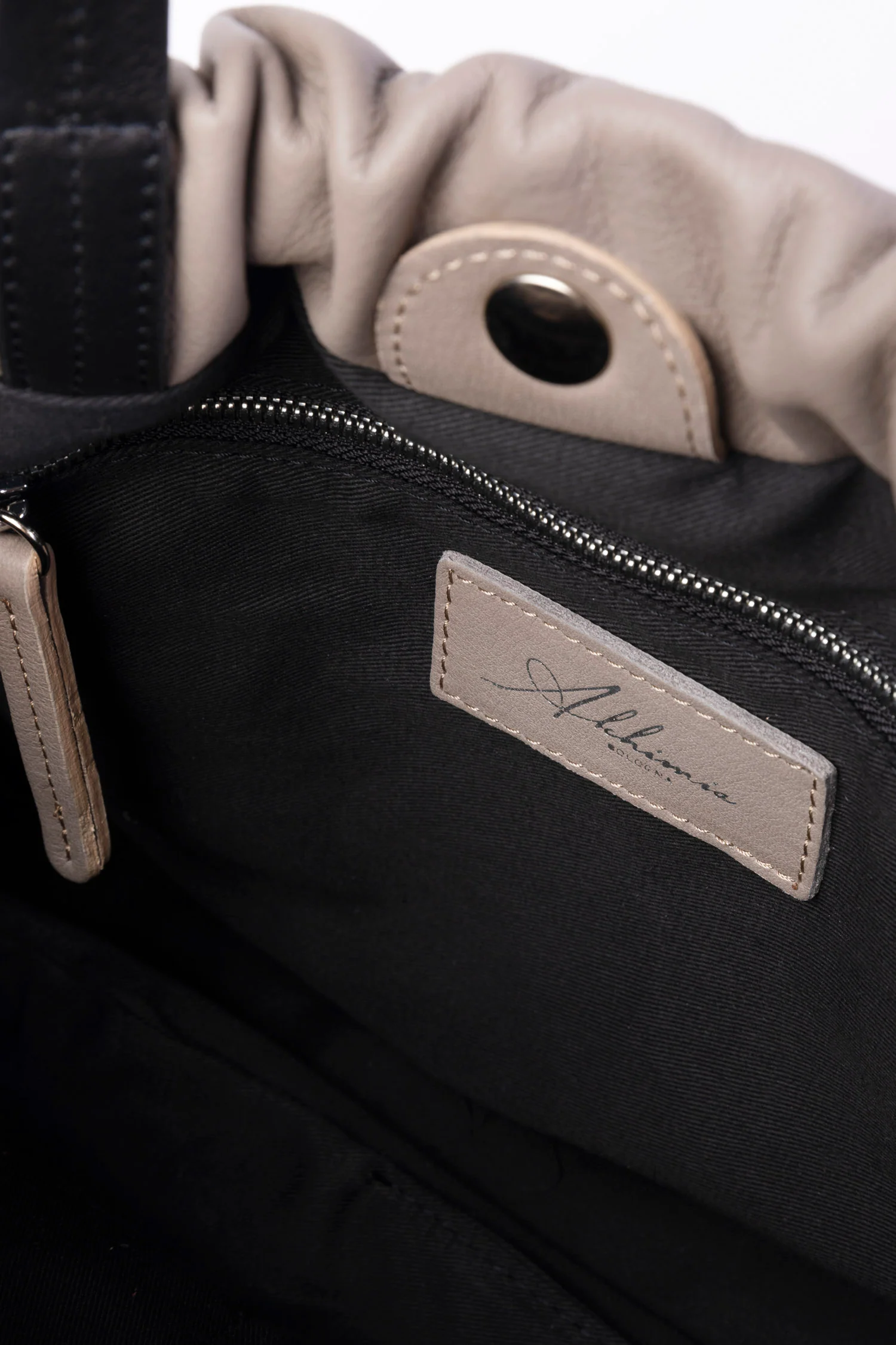 Oversized Drawstring Leather Tote Bag - Image 3