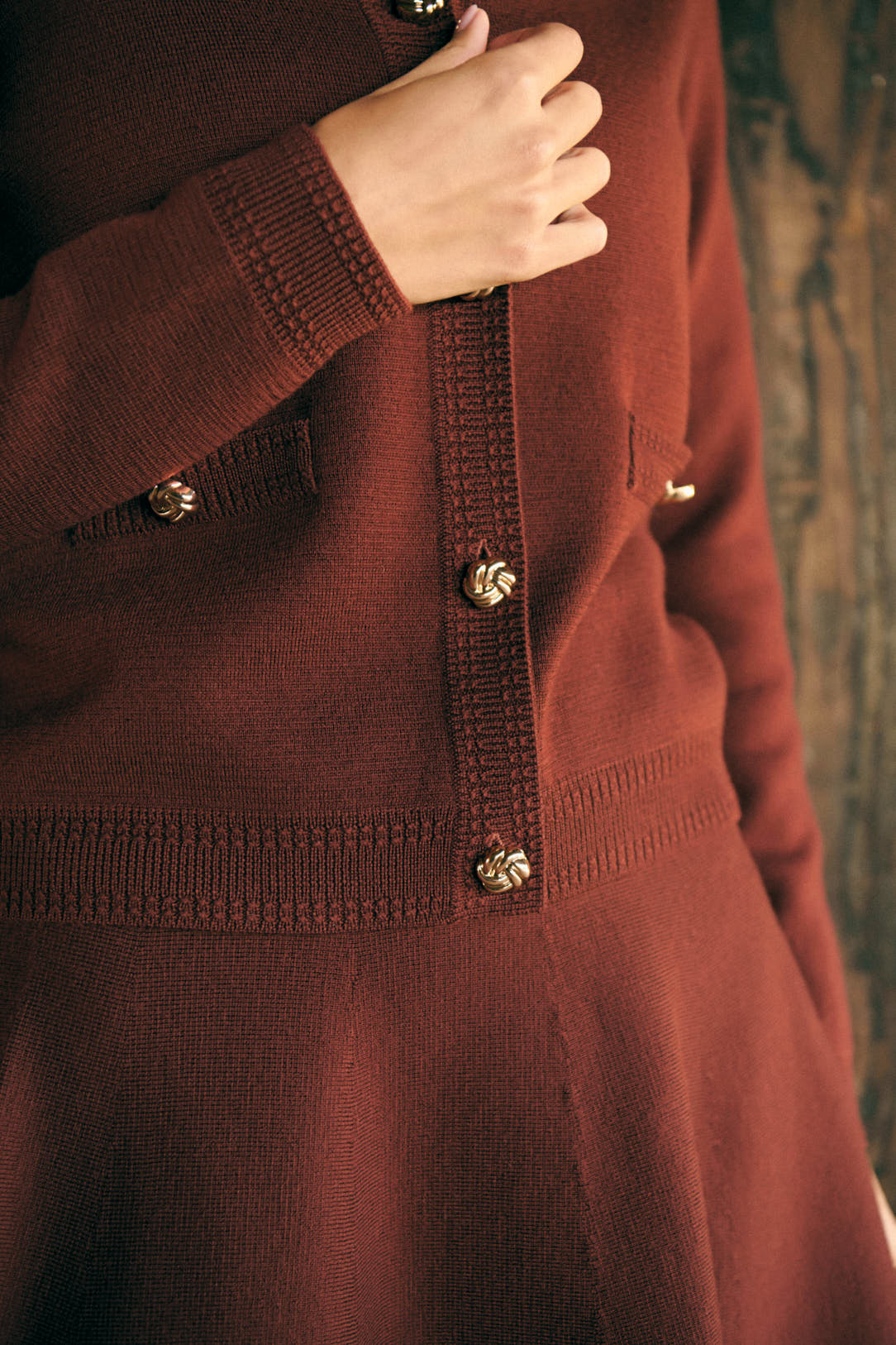 Cardigan 225melba Marron - Image 4