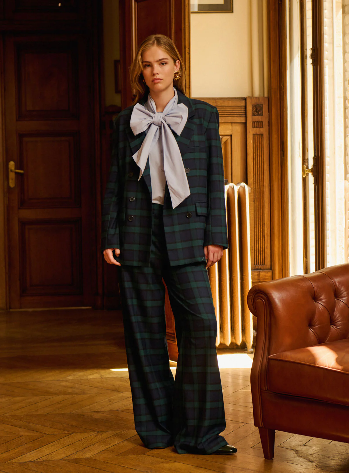 Jacket 225ouna Check Navy - Image 3