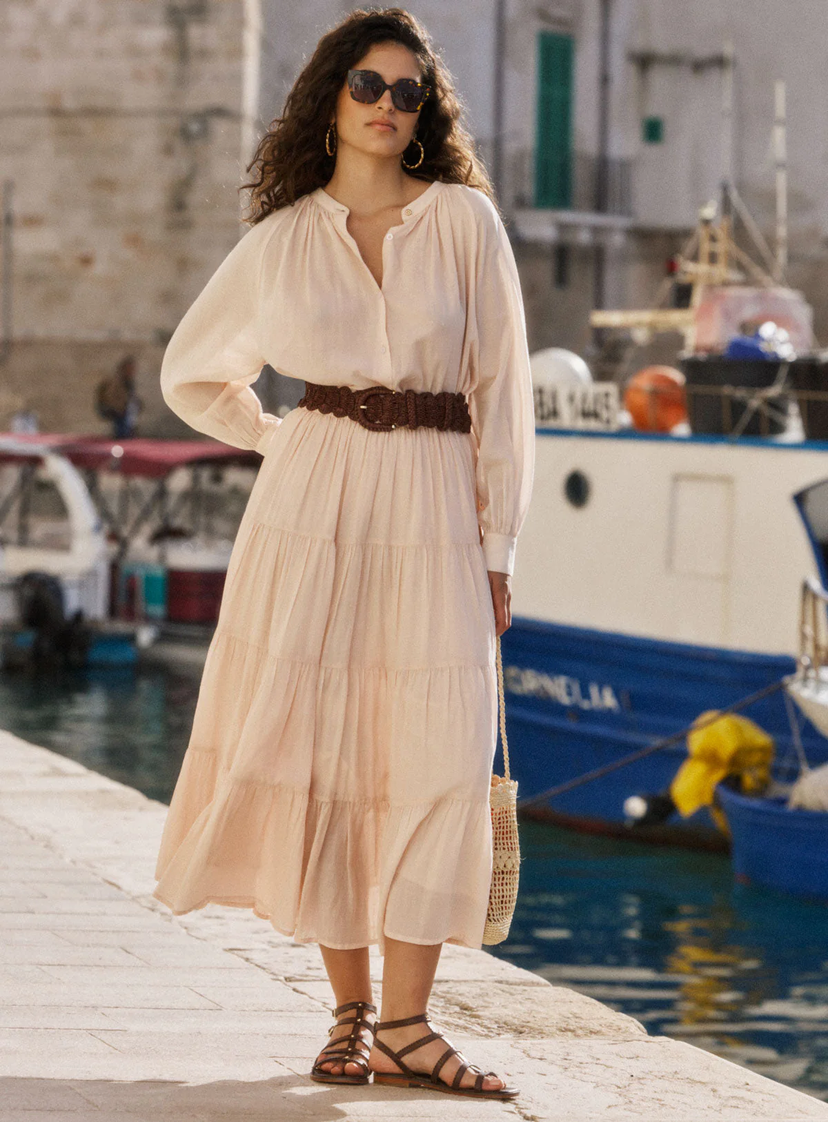 Women's Skirt Voile Lightweight Textured - Poudre - Image 2
