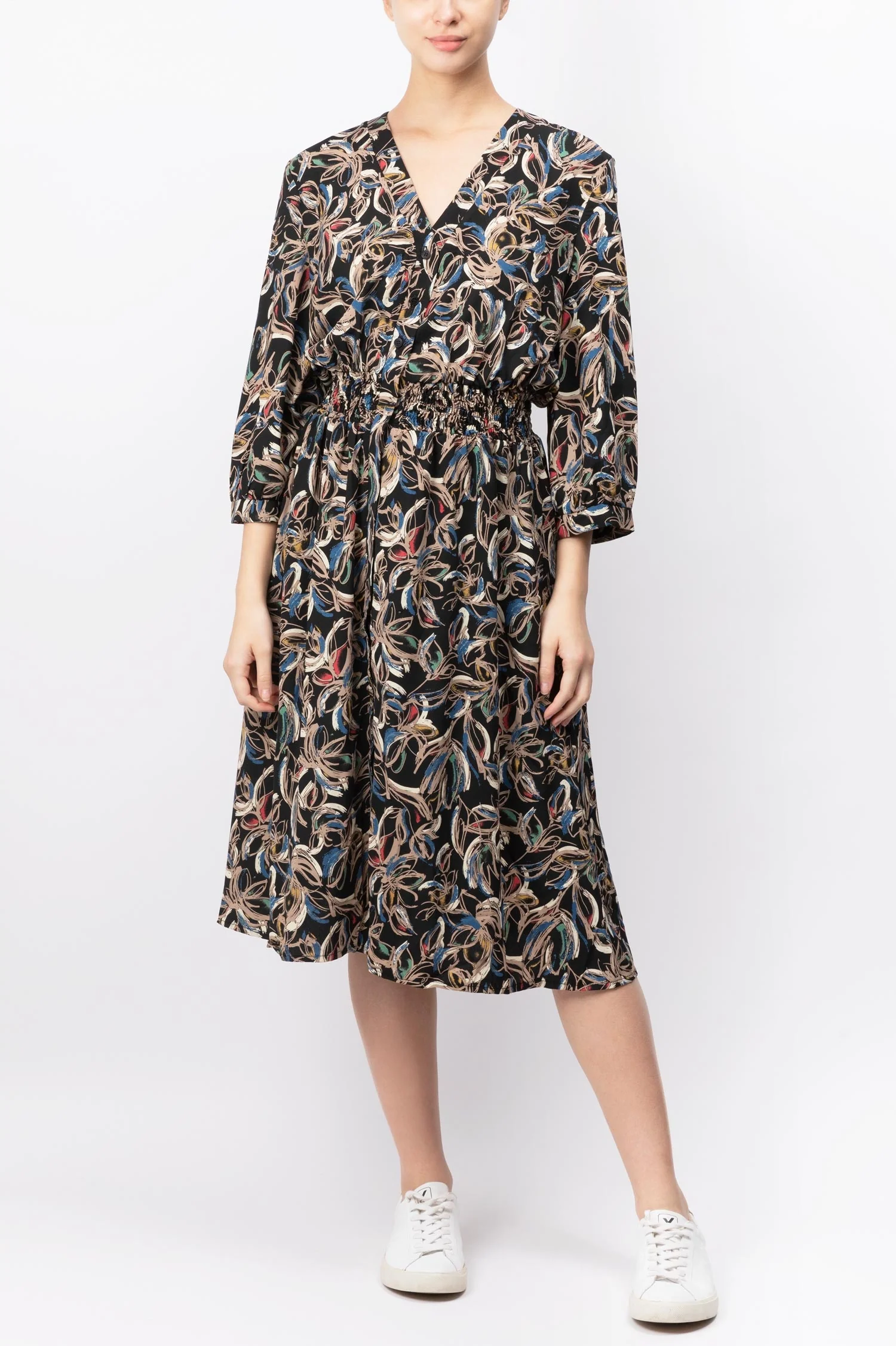 Printed Button-down Dress - Image 2