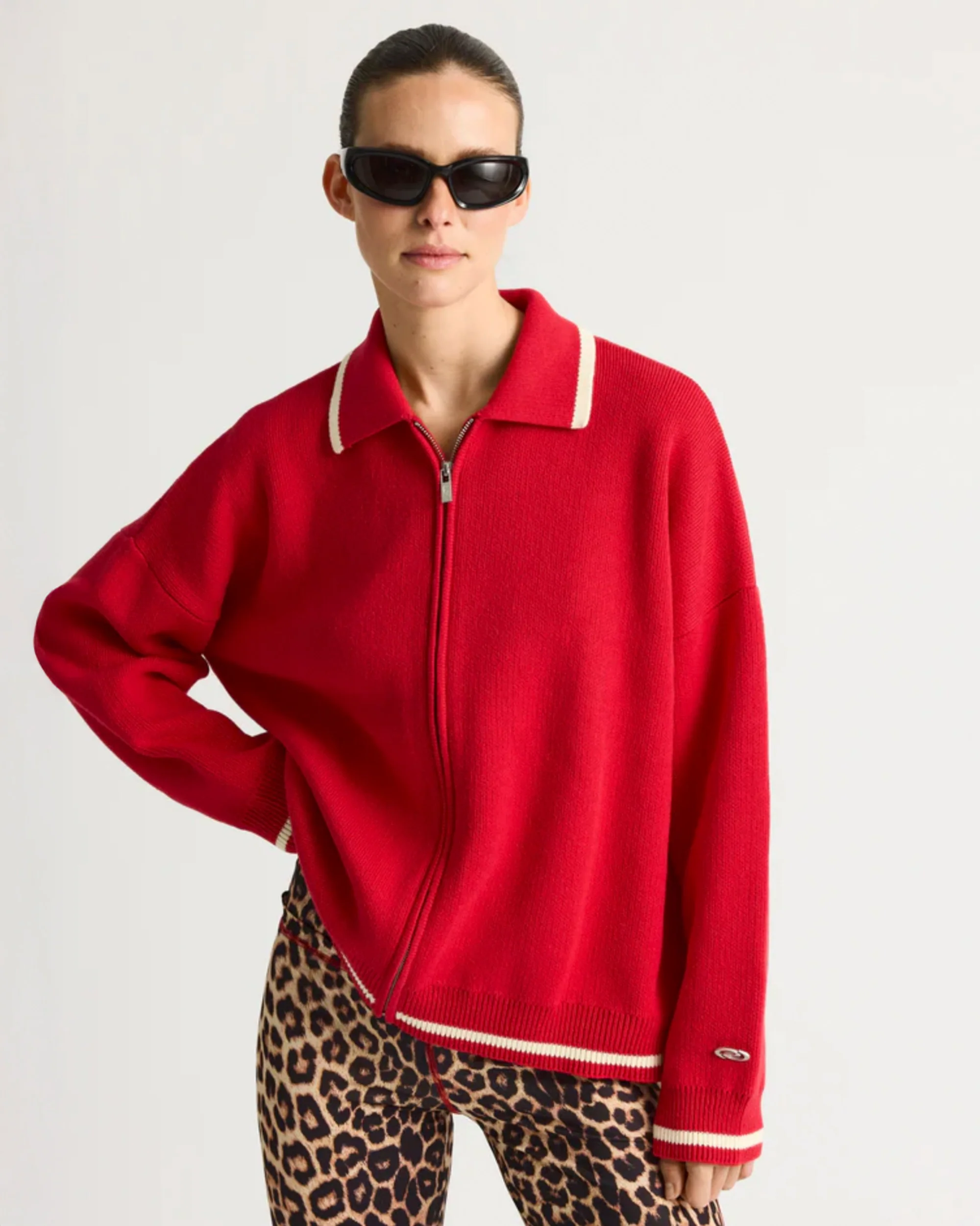 Jacket Keatonrs Knit Zi Red - Image 4